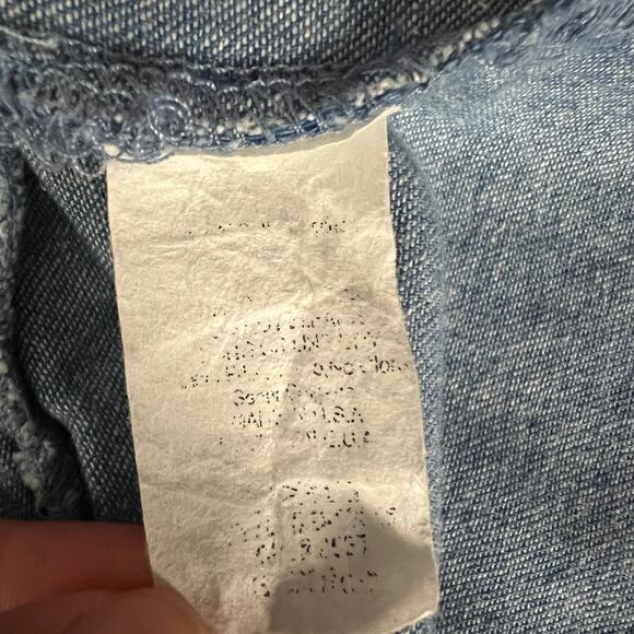 Better Be Y2K Retro Fringe Denim Tunic Dress Medium Boho Western Festival Hippie - Picture 10 of 11